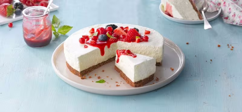 cheesecake s lesním ovocem