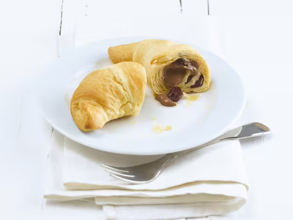 Krémové čokoládové croissanty