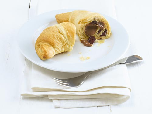 Krémové čokoládové croissanty